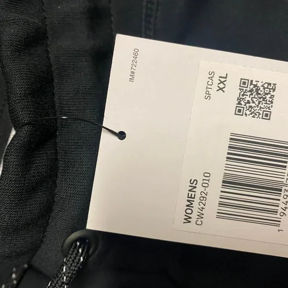 Nike Womens Black Sportswear Tech Fleece High Rise Standard Fit Jogger Pants - Picture 5 of 7